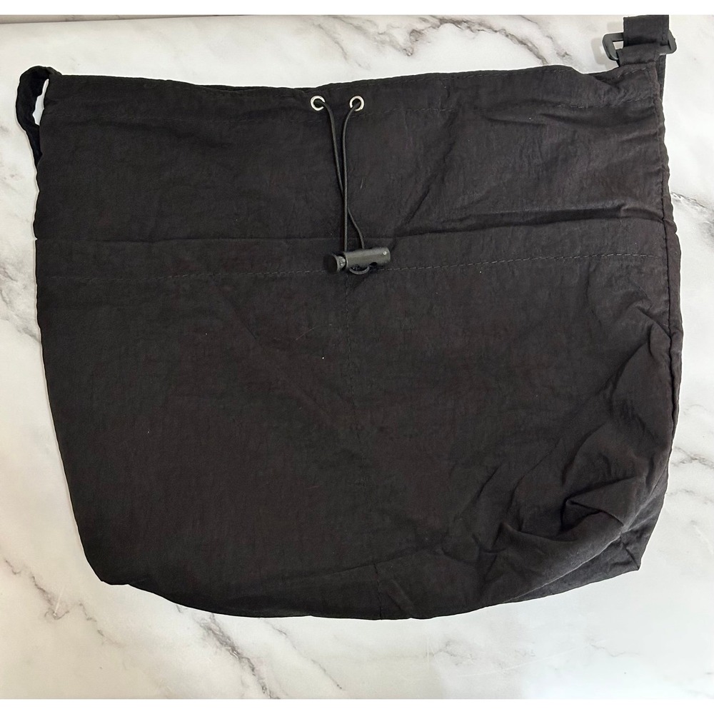 Lightweight Nylon Drawstring Shoulder Bag - Picture 4 of 6